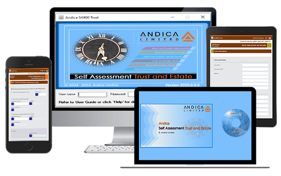 Andica SA900 Trust & Estate Tax Returns Software 2024-2025