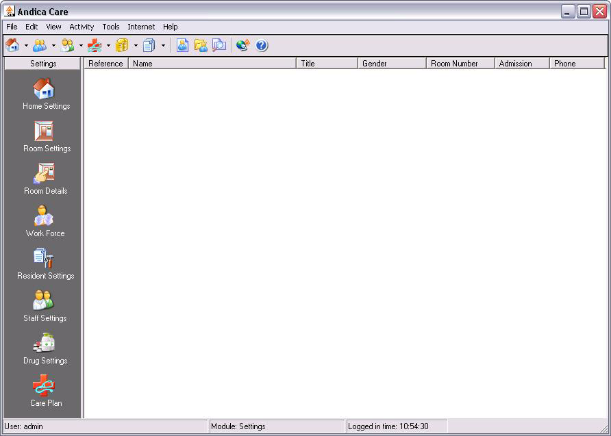 Andica Care Homes Desktop
